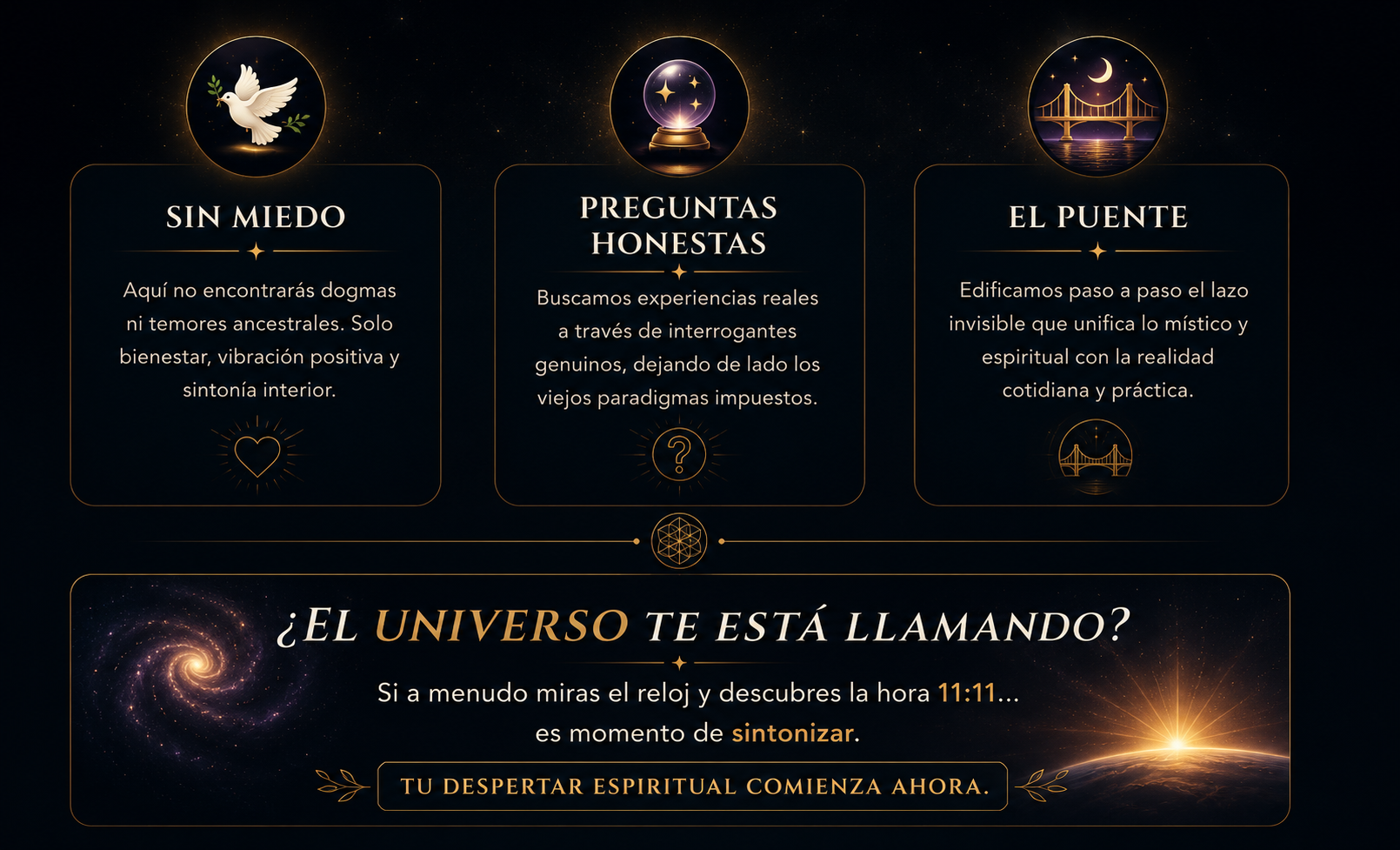 Portal 11:11 – Sin Miedo, Preguntas Honestas, El Puente